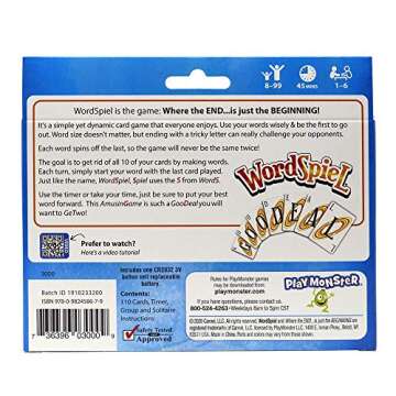 Set WordSpiel — Card Game — Make A Word Using Part of the Word Before — Family Fun Game Night ...