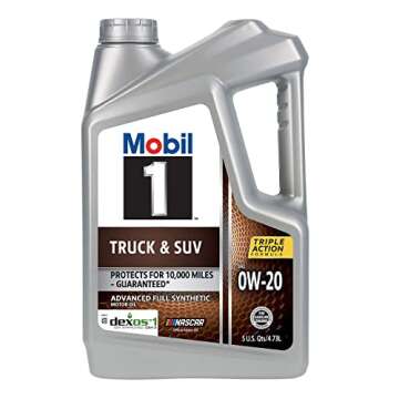 Mobil 1 Truck & SUV Synthetic Motor Oil 0W-20, 5 Quart