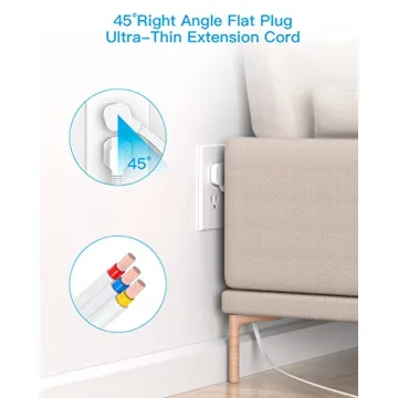 Compact 9-in-1 Power Strip with USB for Travel Essentials