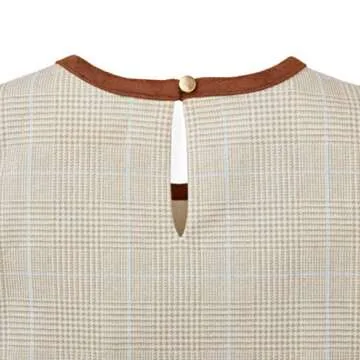 Hope & Henry Girls' Short Sleeve Ponte A-Line Dress