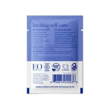EO Natural Deodorant Wipes for Freshness on the Go