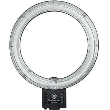 Diva Ring Light Nova 18" Fluorescent High Power Brightness Photo/Video Ring Light w/ 6' Light Stand for Video, Photo, YouTube, Stream, Beauty