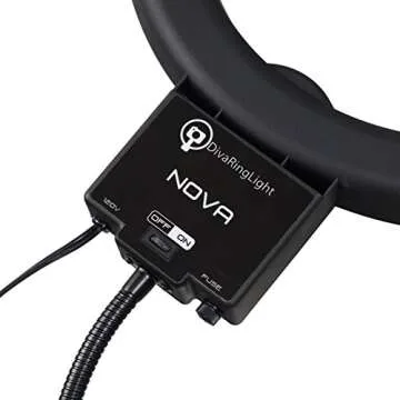 Diva Ring Light Nova 18" Fluorescent High Power Brightness Photo/Video Ring Light w/ 6' Light Stand for Video, Photo, YouTube, Stream, Beauty