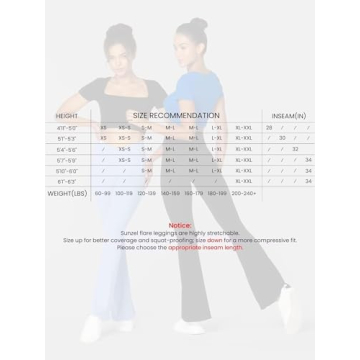 Sunzel Flare Leggings with Crossover Tummy Control