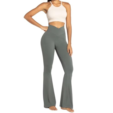 Sunzel Flare Leggings with Crossover Tummy Control