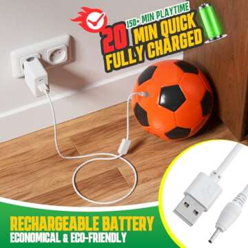 Rechargeable Glow in the Dark Soccer Ball for Kids