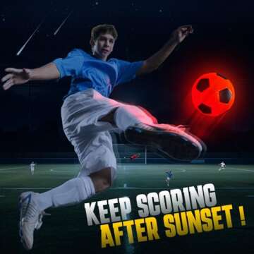 Rechargeable Glow in the Dark Soccer Ball for Kids