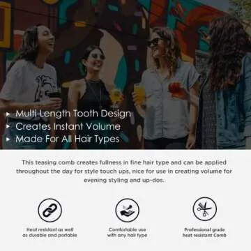 Spornette Little Wonder Teasing Comb for Volume and Style