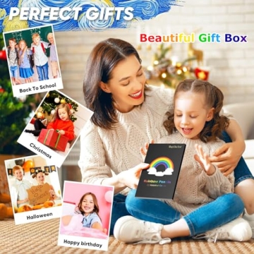 Vibrant 12-Color Rainbow Pencils for Kids and Teens