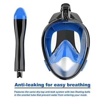 Jwintee Full Face Snorkel Mask with Panoramic View