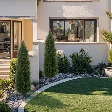 Elegant 4FT Artificial Cedar Trees Indoor Outdoor Decor