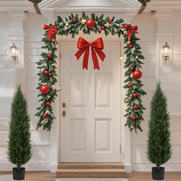 Elegant 4FT Artificial Cedar Trees Indoor Outdoor Decor