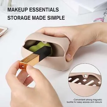 BEZOX Pocket Makeup Bag - Silicone Travel Companion