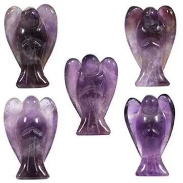 Mookaitedecor Amethyst Healing Crystal Set for Chakra Balance