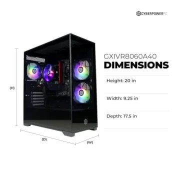 CyberPowerPC Gamer Xtreme VR Gaming PC, Intel Core i5-13400F 2.5GHz, GeForce RTX 5060 8GB, 16GB DDR5, 1TB PCIe 4.0 SSD, WiFi Ready & Windows 11 Home (GXiVR8060A40)