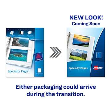 Avery Clear Business Card Organizer Pages for 3 Ring Binders, Pack of 10, Holds 200 Cards Total (760...