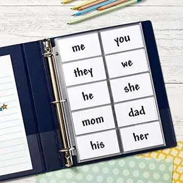 Avery Clear Business Card Organizer Pages for 3 Ring Binders, Pack of 10, Holds 200 Cards Total (76009)