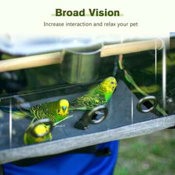 Pecute Bird Carrier Backpack for Comfortable Travel