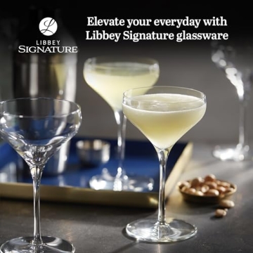 Libbey Signature Coupe Glasses Set for Timeless Elegance