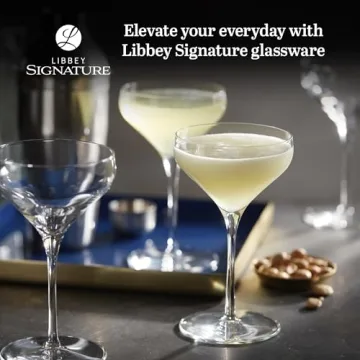 Libbey Signature Coupe Glasses Set for Timeless Elegance