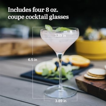 Libbey Signature Coupe Glasses Set for Timeless Elegance