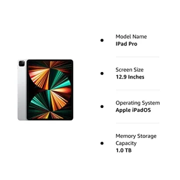 2021 iPad Pro 12.9" Wi-Fi 1TB Silver Renewed