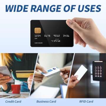 Jeachan Card Case - Portable 80 Pocket Card Holder