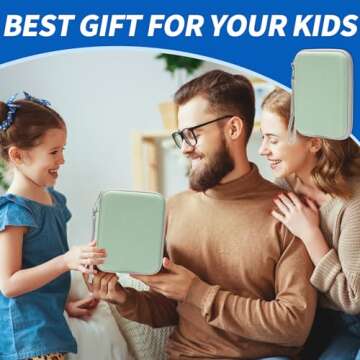 Jeachan Card Case - Portable 80 Pocket Card Holder