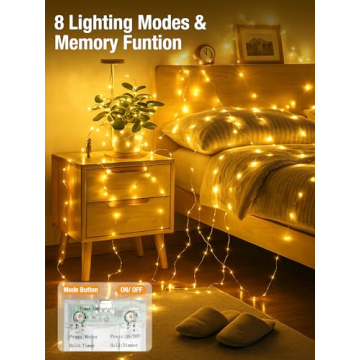 btfarm Fairy Lights Battery Operated with Timer for Indoor Decor