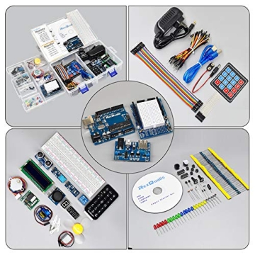 REXQualis Arduino Starter Kit with LCD and Power Adapter