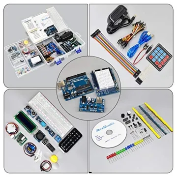 REXQualis Arduino Starter Kit with LCD and Power Adapter