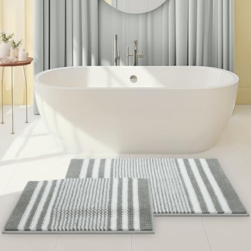 Starryle Bathroom Rugs Set - Super Soft, Absorbent, Non-Slip and Stylish