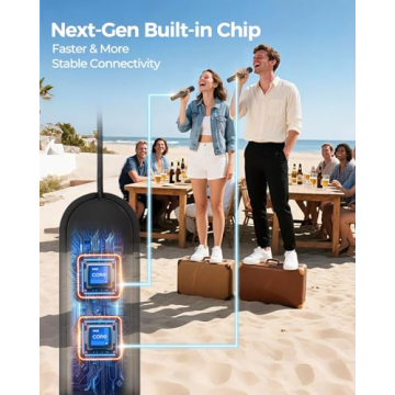 Dynamic Wireless Microphones with Adjustable Volume and RGB Lighting