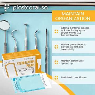 Self Sterilization Pouches for Dental and Medical Use