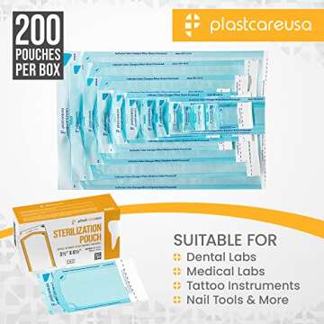 Self Sterilization Pouches for Dental and Medical Use