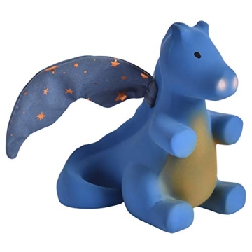 Tikiri Midnight Dragon Rattle - Safe Natural Rubber Toy