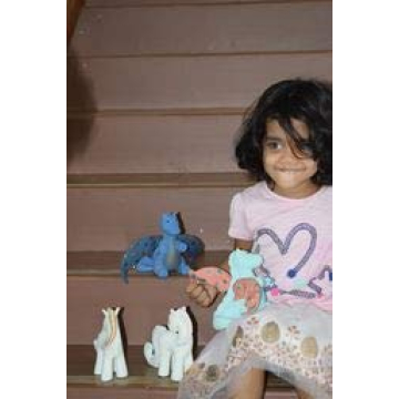 Tikiri Midnight Dragon Rattle - Safe Natural Rubber Toy