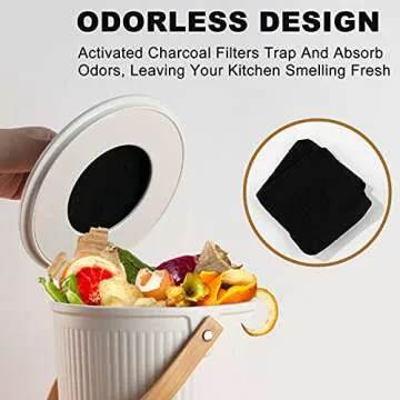 LALASTAR 1 Gallon Stylish Kitchen Compost Bin