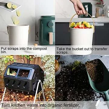 LALASTAR 1 Gallon Stylish Kitchen Compost Bin