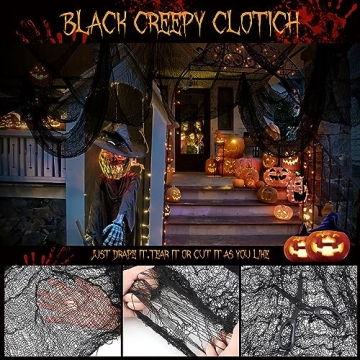 Spooky Halloween Decorations - 6 Pcs Creepy Cloth