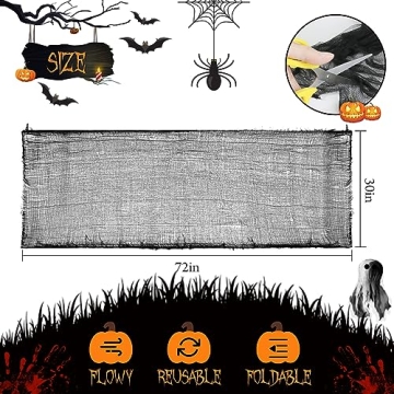Spooky Halloween Decorations - 6 Pcs Creepy Cloth