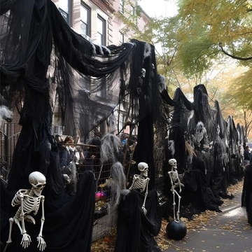Spooky Halloween Decorations - 6 Pcs Creepy Cloth