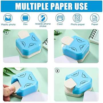 Versatile Corner Punch 3 in 1 for Creative Projects