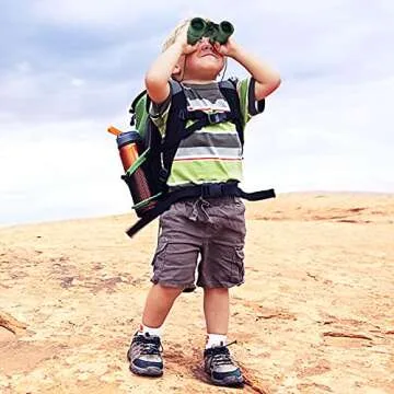ESSENSON Binoculars for Kids Toy Gift for 3 4 5 6 7 8+ Year Old Boys Girls Kids Telescope Outdoor Toys for Sports and Outside Play Hiking, Bird Watching, Travel, Camping, Birthday Presents(Green)