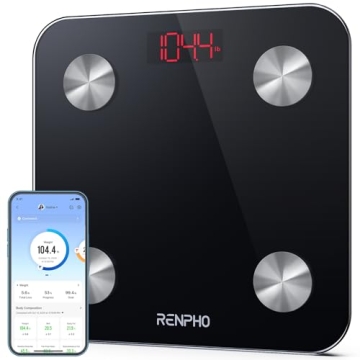 RENPHO Scale for Body Weight, Digital Weighing Elis Scales with Body Fat, FSA/HSA Eligible Smart Blu...