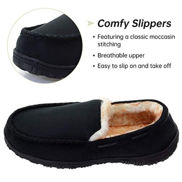 Warm & Breathable Vonair Men's Moccasin Slippers