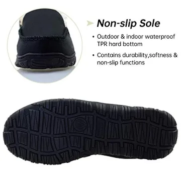 Warm & Breathable Vonair Men's Moccasin Slippers