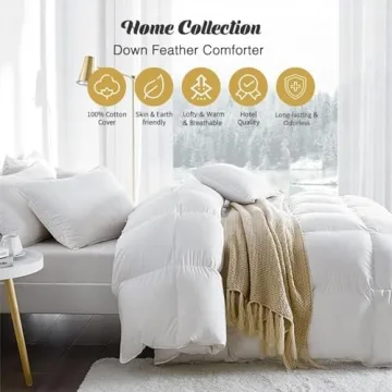TOPGREEN Organic Cotton Comforter for Year-Round Comfort