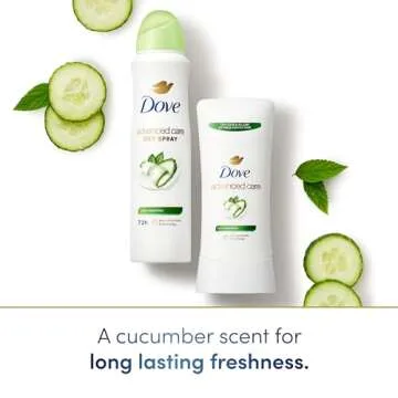 Dove Advanced Care Antiperspirant Deodorant Dry Spray Cool Essentials 4 Count Antiperspirant deodorant for helping your skin barrier repair after shaving With Pro Ceramide Technology 3.8 oz