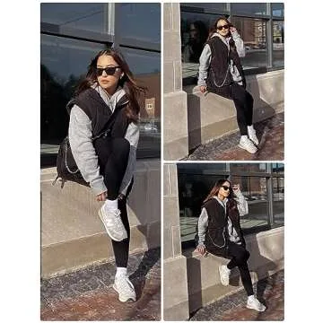 Stylish Huaqiao Women's Quilted Puffer Vest for Winter